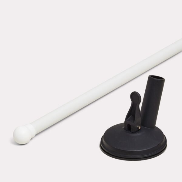 Suction cup and window flag sticks